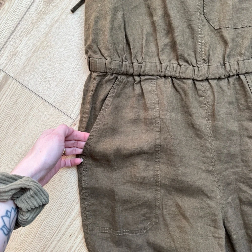 everlane linen shoestring jumpsuit
